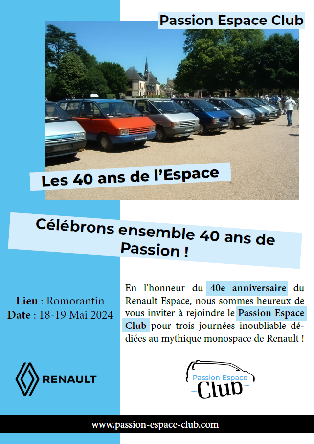 Venez fêter les 40 ans de l’Espace !